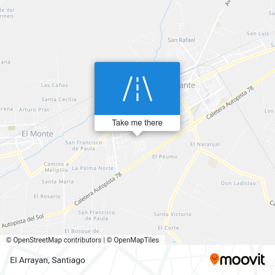 Mapa de El Arrayan