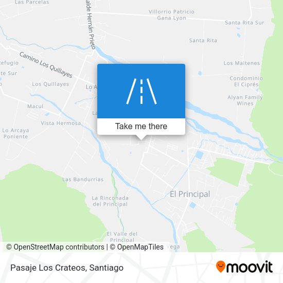 Mapa de Pasaje Los Crateos
