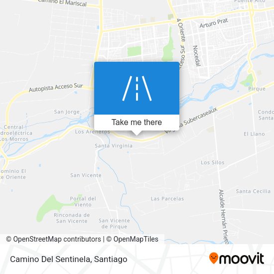 Mapa de Camino Del Sentinela