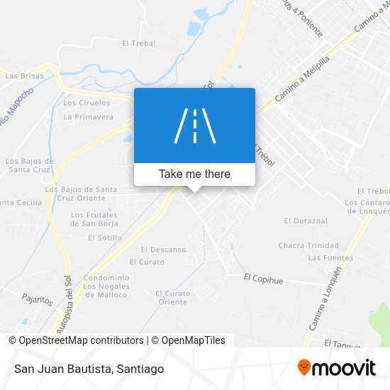 San Juan Bautista map