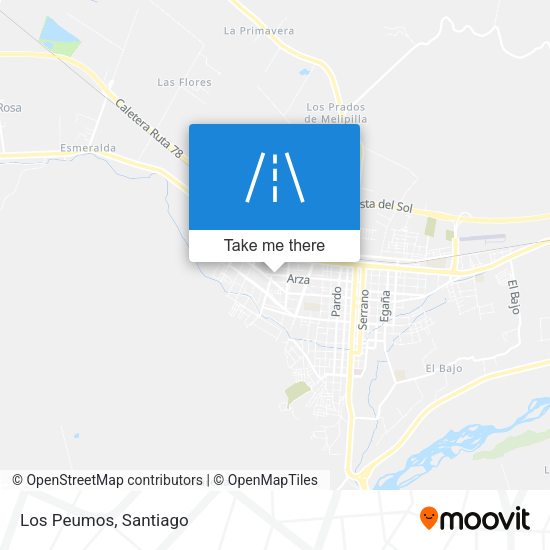 Mapa de Los Peumos