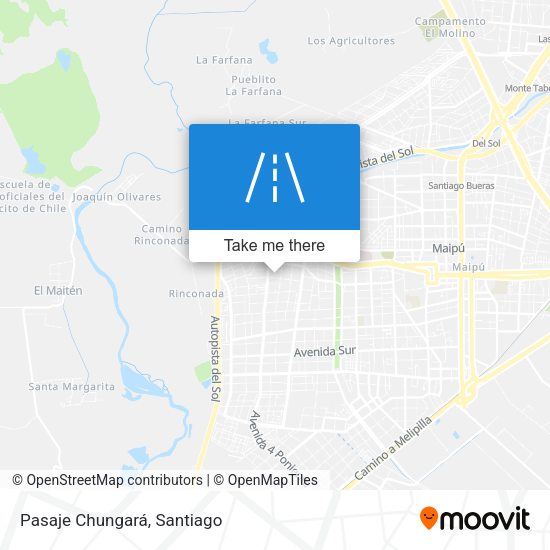 Pasaje Chungará map