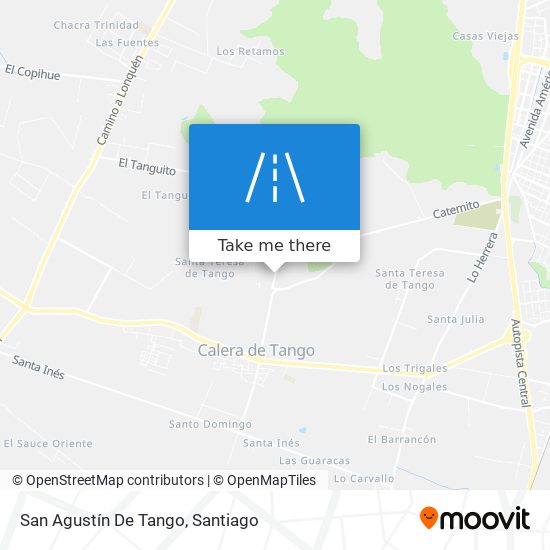 Mapa de San Agustín De Tango