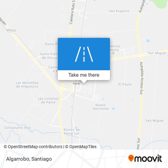 Algarrobo map