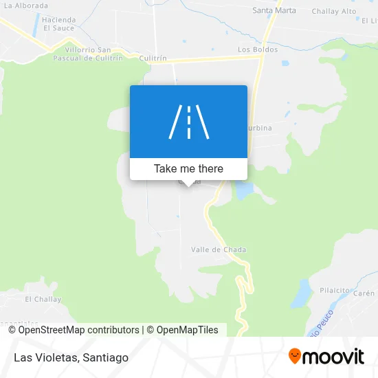 Las Violetas map