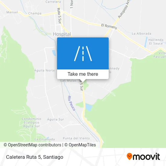 Caletera Ruta 5 map