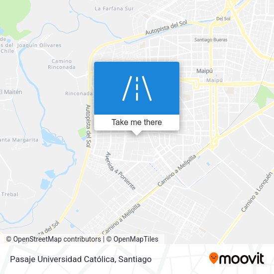 Mapa de Pasaje Universidad Católica