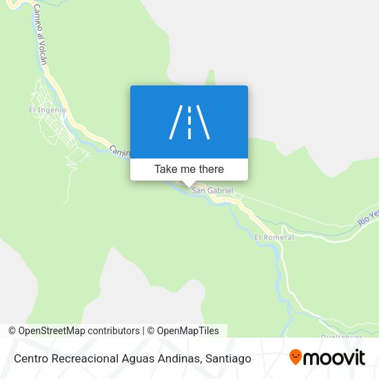 Centro Recreacional Aguas Andinas map