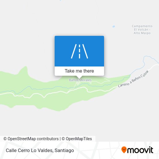 Mapa de Calle Cerro Lo Valdes