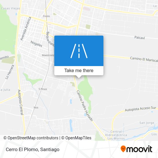 Mapa de Cerro El Plomo