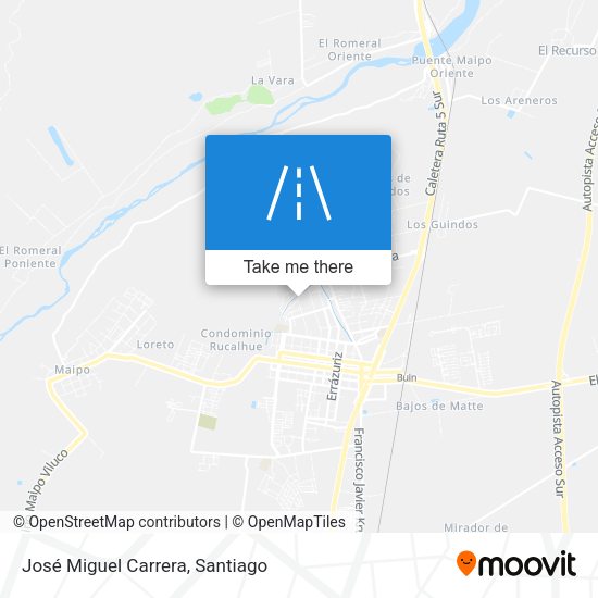 José Miguel Carrera map