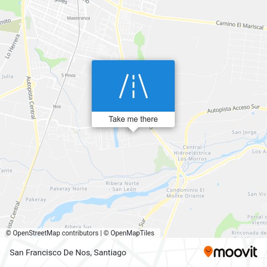 Mapa de San Francisco De Nos