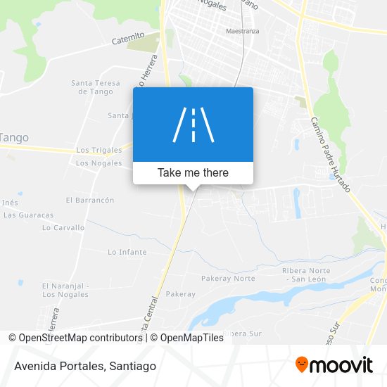 Mapa de Avenida Portales