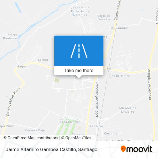 Mapa de Jaime Altamiro Gamboa Castillo