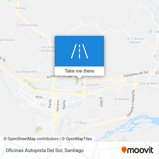 Oficinas Autopista Del Sol map
