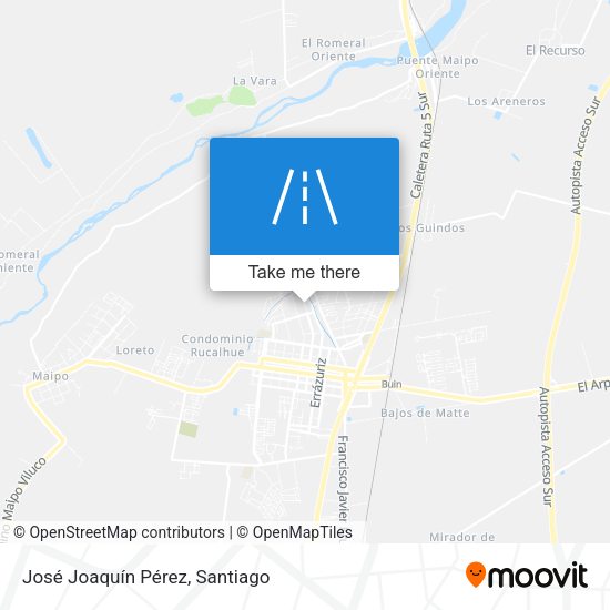 José Joaquín Pérez map