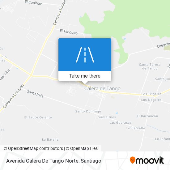 Mapa de Avenida Calera De Tango Norte