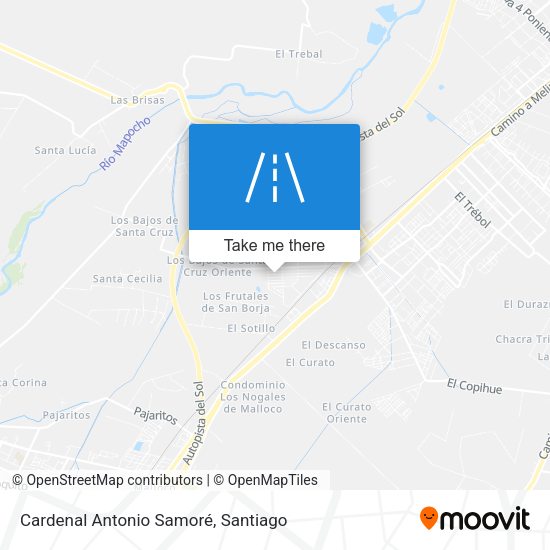 Mapa de Cardenal Antonio Samoré