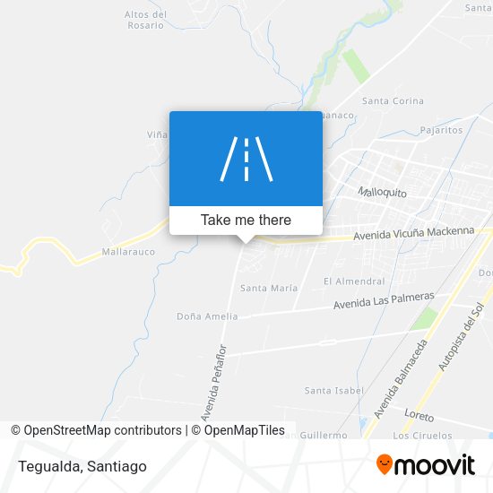 Tegualda map