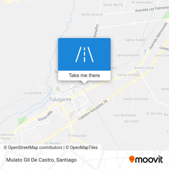 Mulato Gil De Castro map