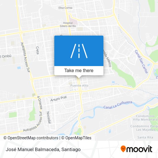 José Manuel Balmaceda map
