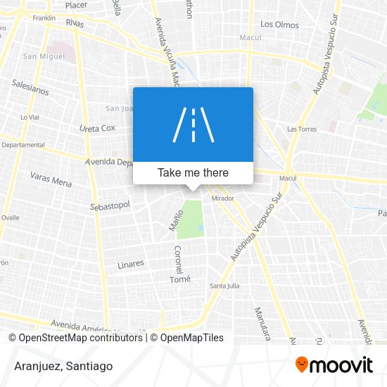 Mapa de Aranjuez