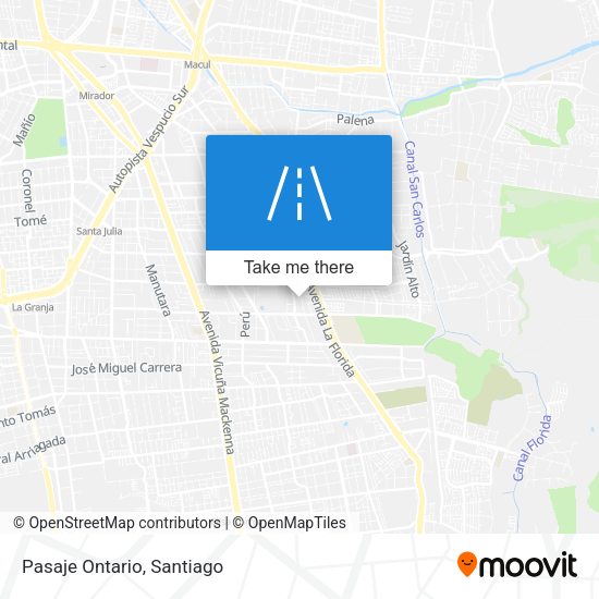 Mapa de Pasaje Ontario