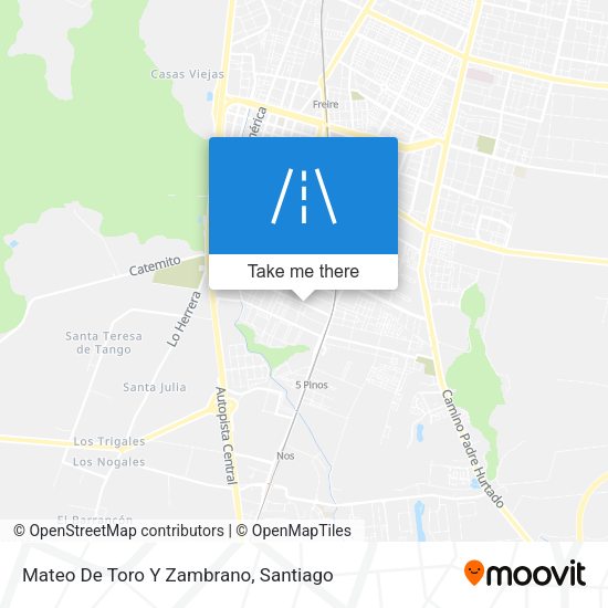 Mateo De Toro Y Zambrano map
