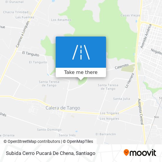 Mapa de Subida Cerro Pucará De Chena