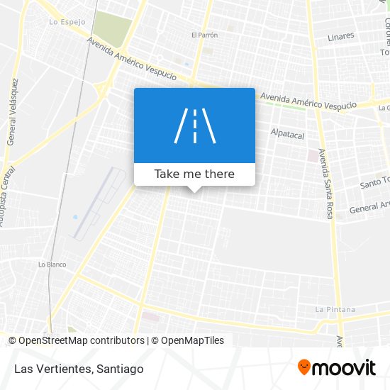 Las Vertientes map