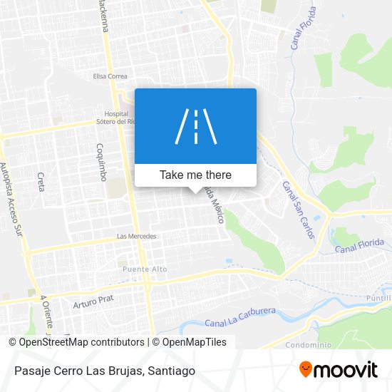 Pasaje Cerro Las Brujas map