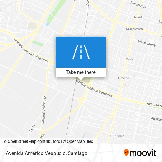 Mapa de Avenida Américo Vespucio