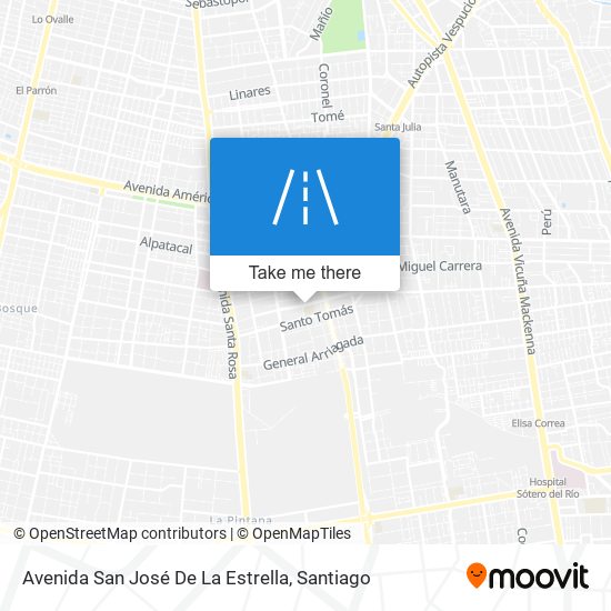 Mapa de Avenida San José De La Estrella