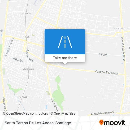 Santa Teresa De Los Andes map