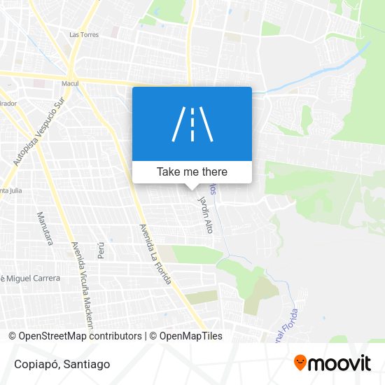 Mapa de Copiapó