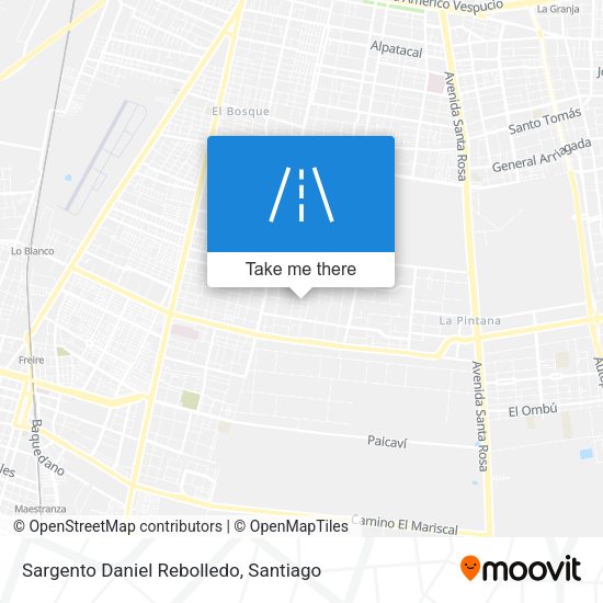 Sargento Daniel Rebolledo map