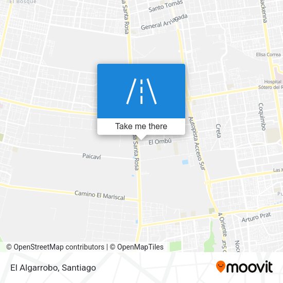 Mapa de El Algarrobo