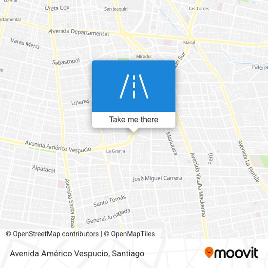 Mapa de Avenida Américo Vespucio