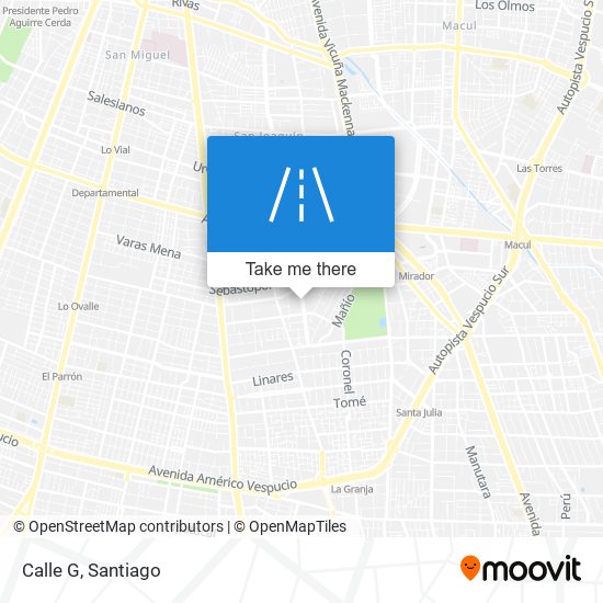 Calle G map