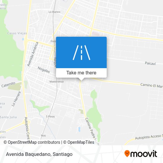 Mapa de Avenida Baquedano