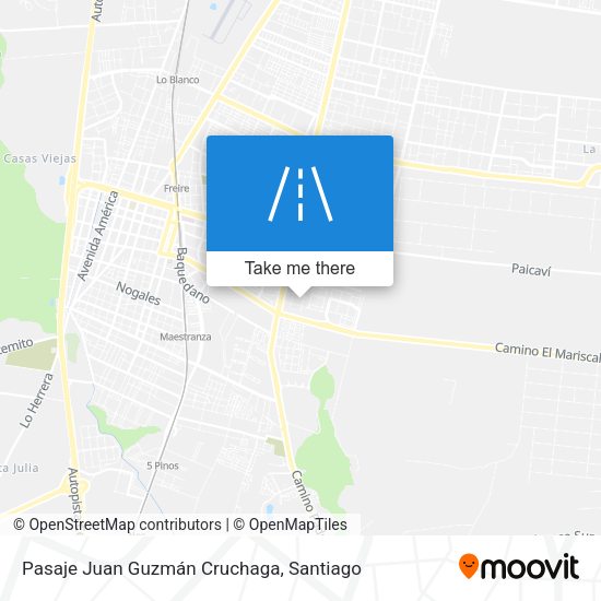 Pasaje Juan Guzmán Cruchaga map