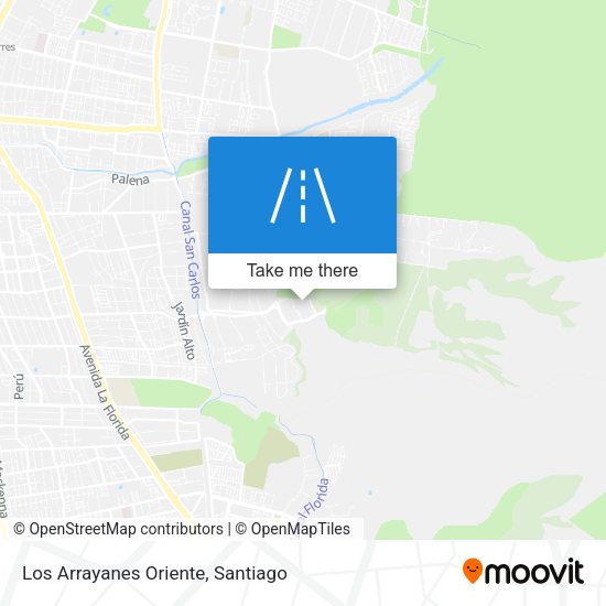Los Arrayanes Oriente map