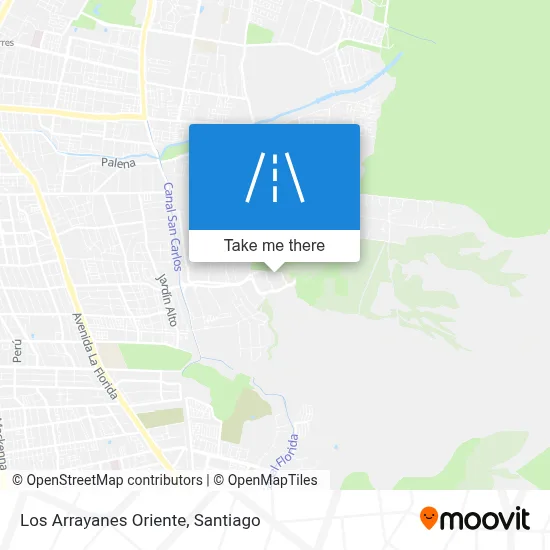 Los Arrayanes Oriente map