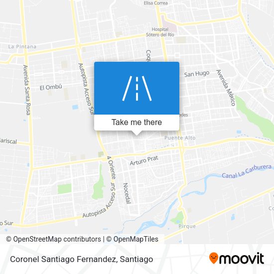 Coronel Santiago Fernandez map