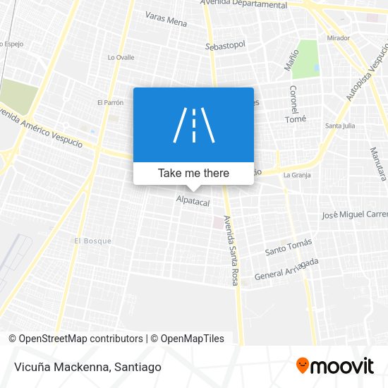 Mapa de Vicuña Mackenna