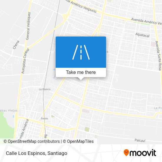Mapa de Calle Los Espinos