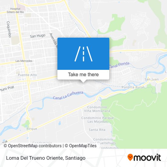 Loma Del Trueno Oriente map