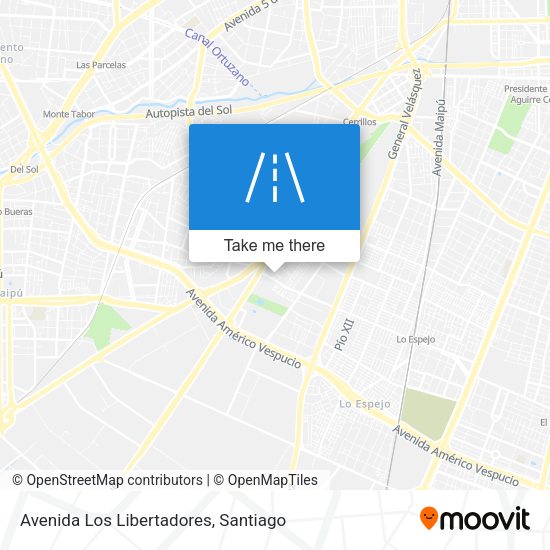 Avenida Los Libertadores map