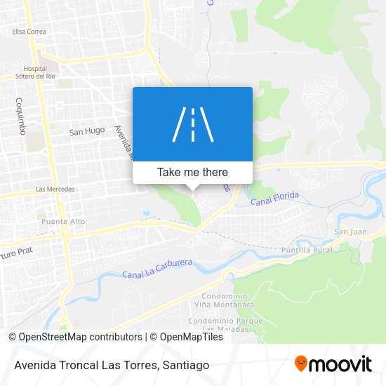 Avenida Troncal Las Torres map