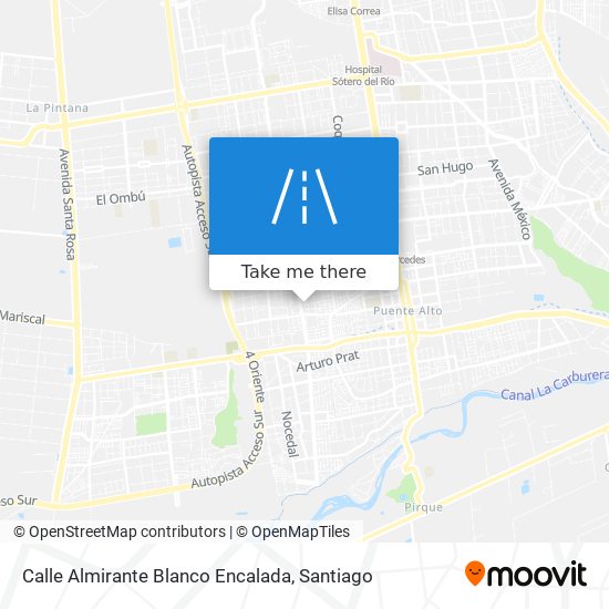 Mapa de Calle Almirante Blanco Encalada